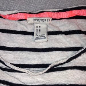 Forever 21 White/cream striped shirt